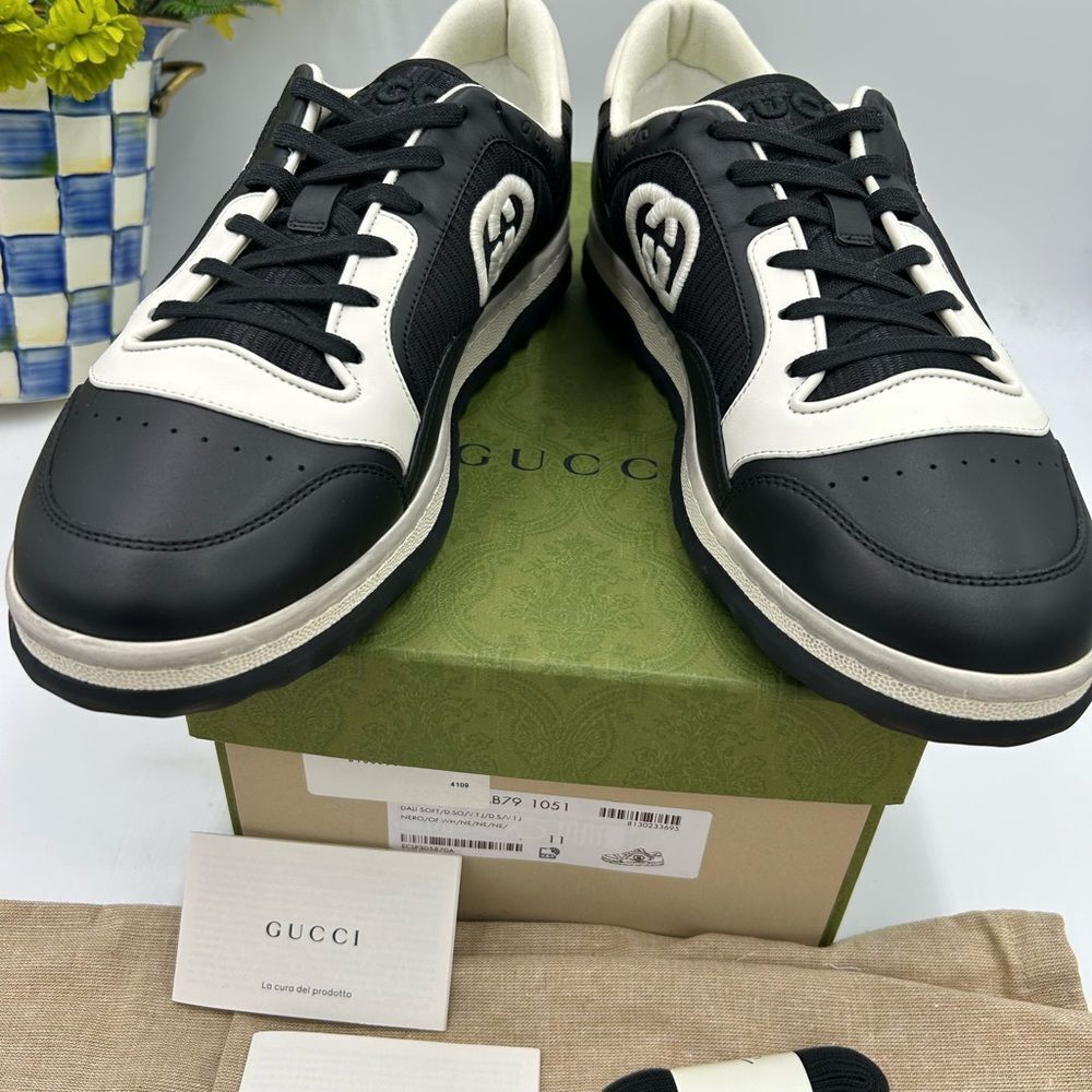 Men's Gucci Mac 80 low top sneakers size 11 made in Italy - Picture 10 of 13